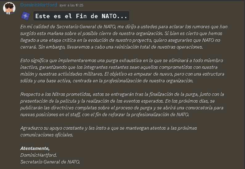 RblxOTAN's tweet photo. 📢 Comunicado del Secretario General de la OTAN, dado el 9 de Octubre por la tarde. Lo dejamos Adjuntado. https://t.co/5VSYHBfJkH