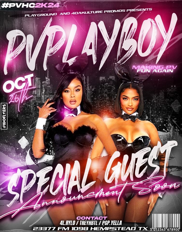 iceprincecgapps's tweet photo. #PinkFriday &amp; #PvPlayboy almost 2 weeks away for #PvHc2K24 

Presales $15 and limited so get at your local #PGP #4DK member for em‼️

We going up all #PvHc2K24 Weekend 🔥🐇 https://t.co/MZp4P2HNdz