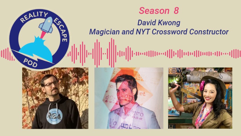 I had the best time talking to David Spira &amp; Peih-Gee Law on the <a href="/RoomEscapeArt/">RoomEscapeArtist 🔑</a> Reality Escape Pod! We do a deep dive on magic &amp; puzzles and how they intersect! 
Episode at the link below, plus so many fun photos &amp; videos of my favorite tricks. Enjoy! roomescapeartist.com/.../puzzles.../