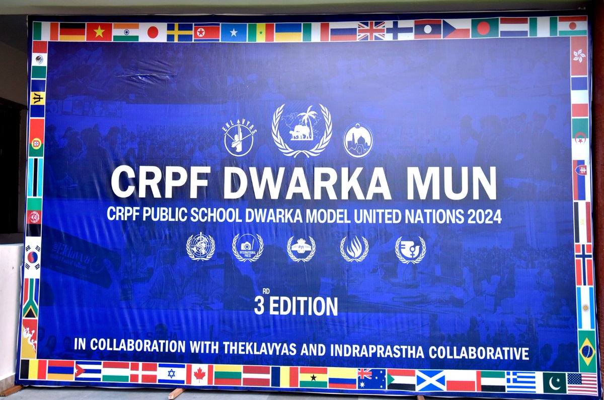 Unforgettable Experience &amp; Pleased to attend as #Chief_Guest of the Marvellous Event of Model United Nations 2024 at CRPF School, Dwarka, Delhi.

Team Eklavya talent for organizing such a fantastic event truly shines.

Heartfelt thanks Mr. Alakh, Mr. Yash &amp; Entire Team !!