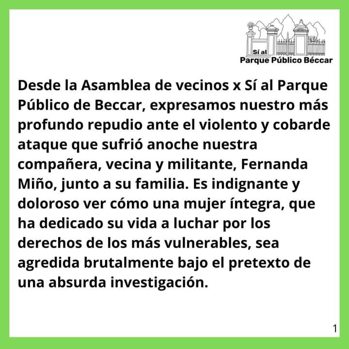 BeccarParque's tweet photo. Compartimos nuestro apoyo a la vecina
@ferminook https://t.co/Jm1MtmKrfR