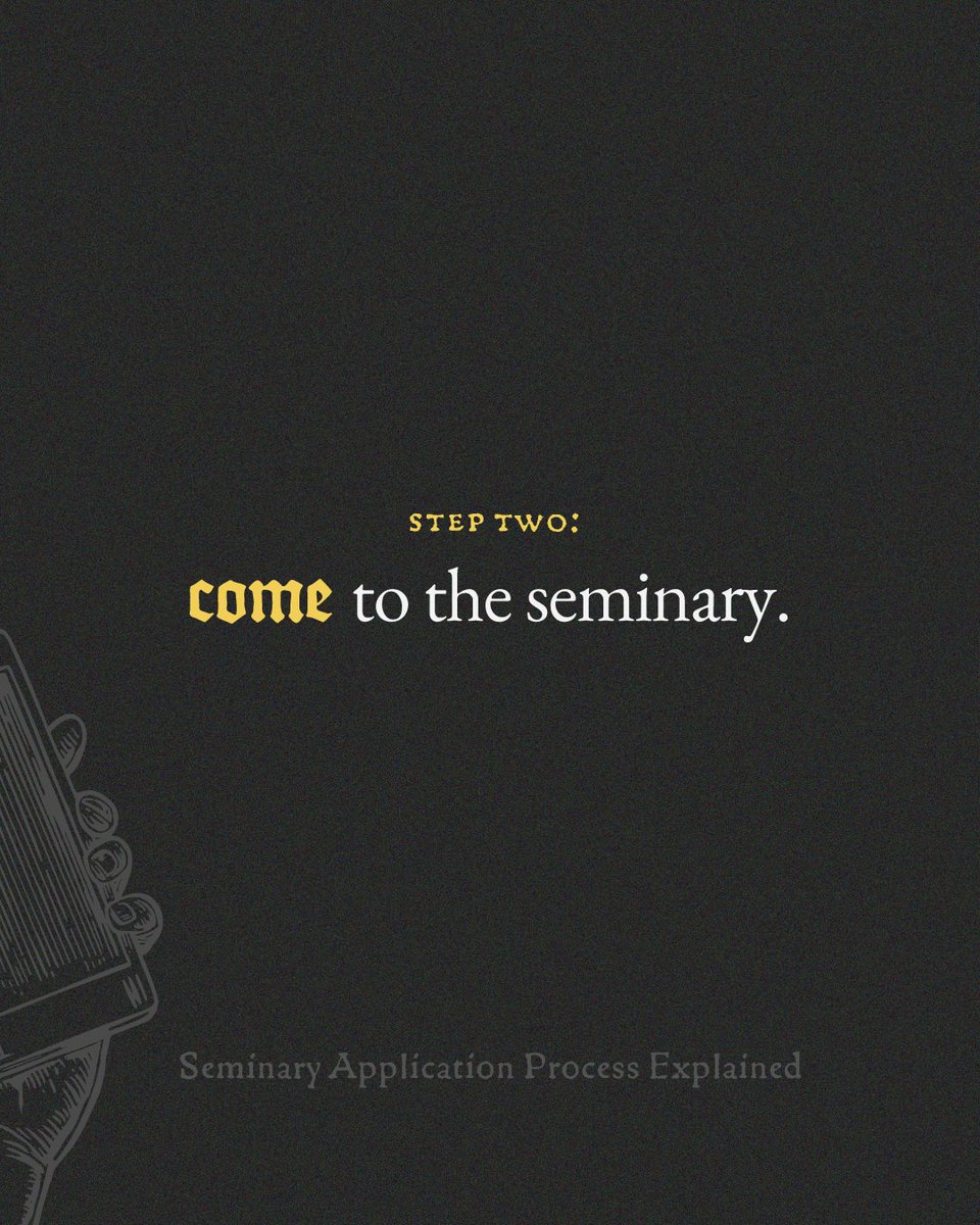 (1/3) Has the idea of discerning the priesthood and applying to seminary crossed your mind? If so, check out these very practical steps to get a sense for how to get started.

The application process is different compared to applying to your standard college.