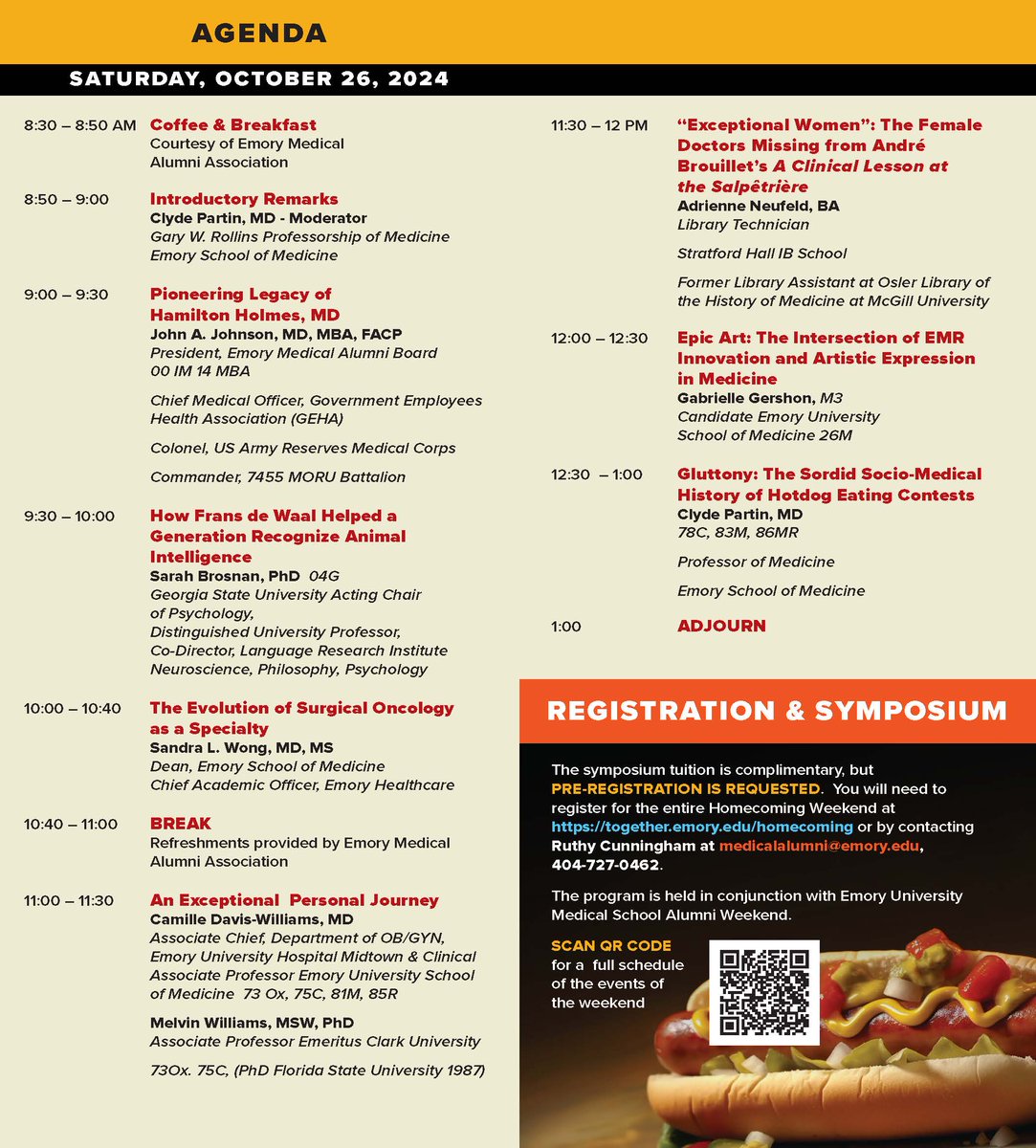 Register for the 21st Annual J. Willis Hurst History of Medicine Symposium today! 

Register here: cmetracker.net/EMORY/Publishe…