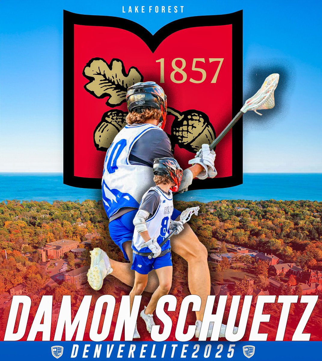 Congrats to Damon Schuetz, DE 2025 Mid, for his commitment to Lake Forest College! Damon is an explosive athlete with good speed and COD through the middle of the field — utilizing vision and strong stick skills. We can’t wait to see what he does through his collegiate career!