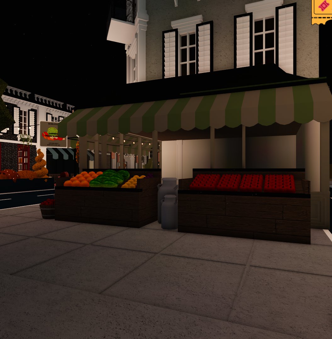 Future Atelier, Post office and Market/grocery store! #bloxburg