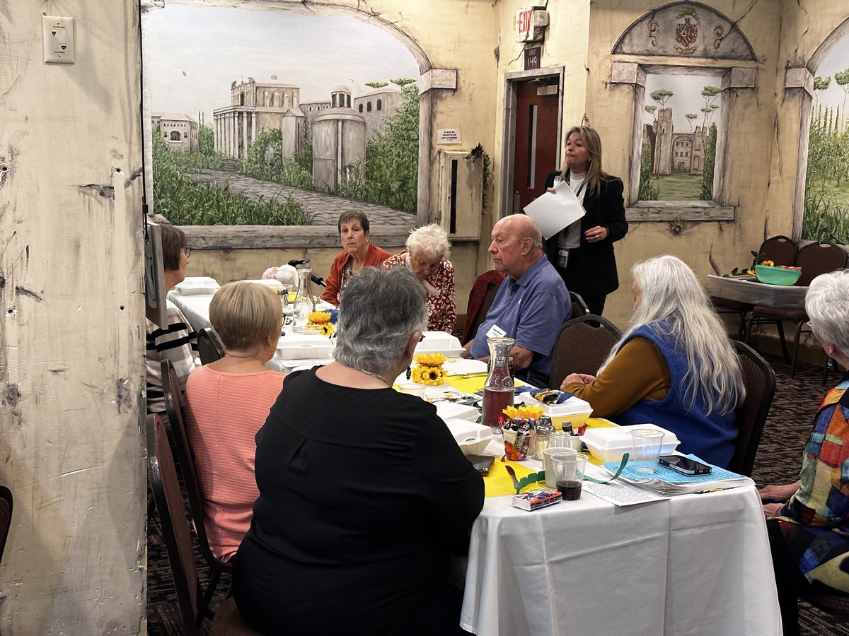 Our <a href="/SSDSpartans/">Superior Spartans</a> Superintendent, Dr. Amy Starzecki, meets with the Superior/Douglas County Retired Teachers Association to discuss the upcoming operational referendum