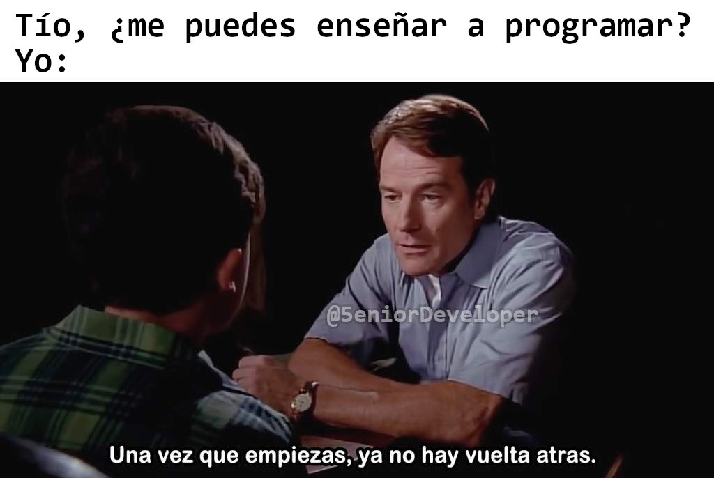 5eniorDeveloper's tweet photo. Si soy! https://t.co/9Kc24aO1AU
