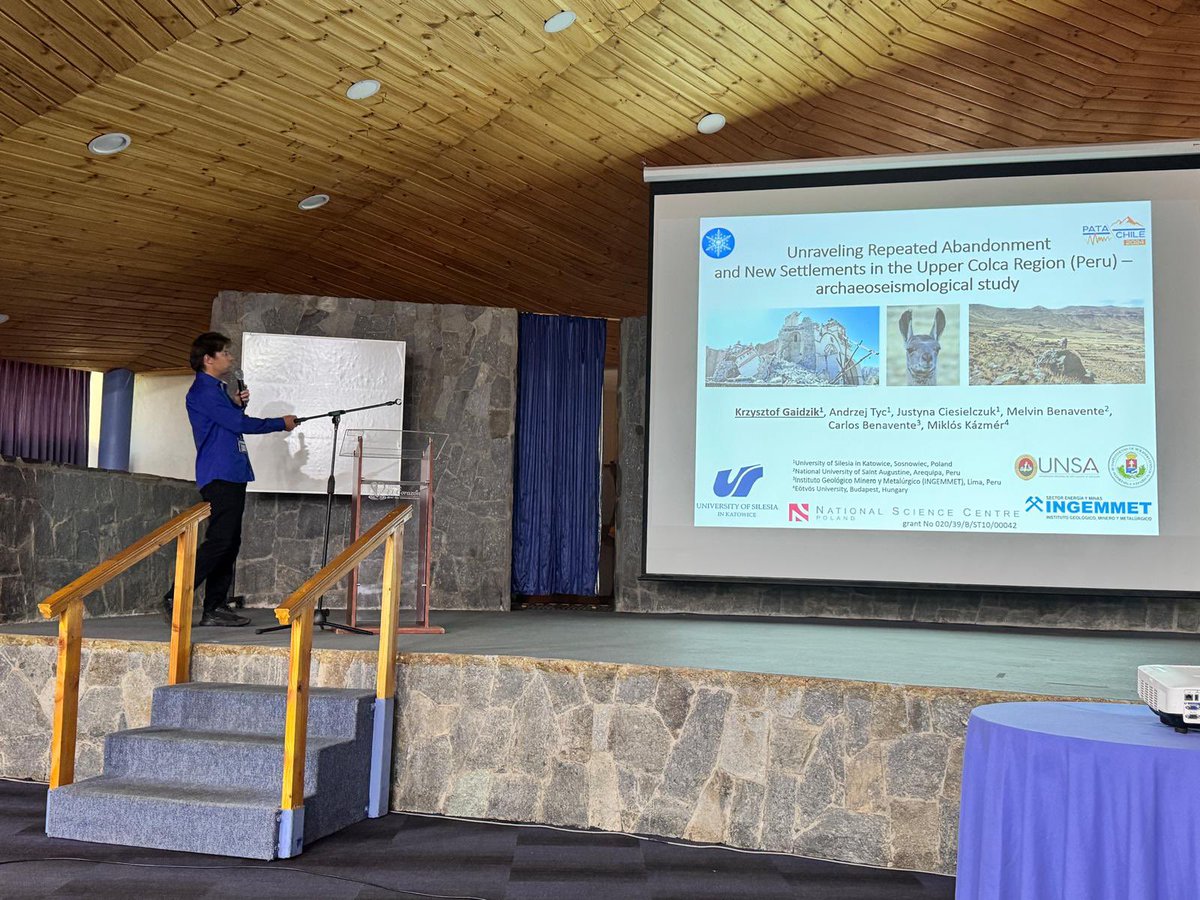 k_gaidzik's tweet image. So happy to present the results of our #NCNOpus project on #activetectonics #paleoseismology and #archeoseismology in #Colca region, #Peru during #PATADAYS 
@clbenavente @paleoseismology @TeresaRamirezH @LaurenceAudin
@NCN_PL