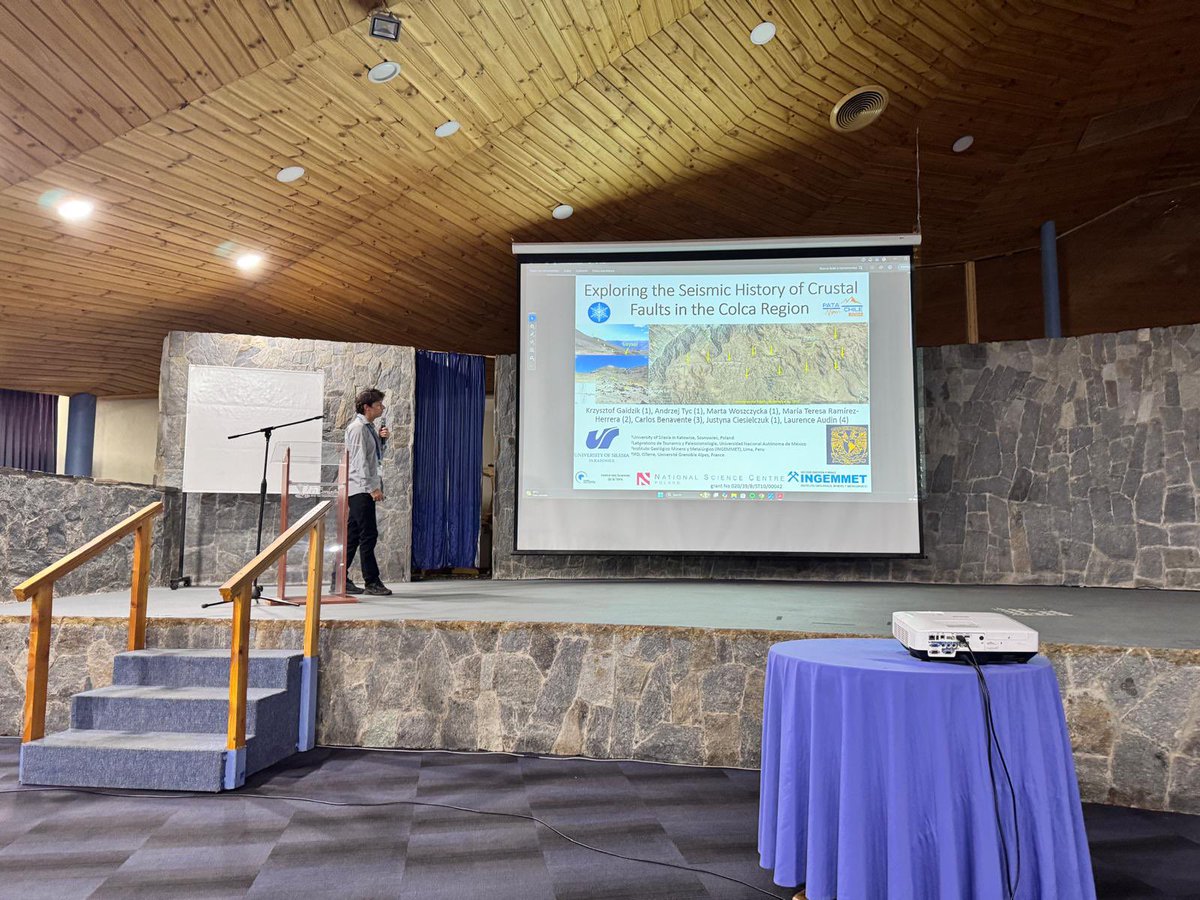 k_gaidzik's tweet image. So happy to present the results of our #NCNOpus project on #activetectonics #paleoseismology and #archeoseismology in #Colca region, #Peru during #PATADAYS 
@clbenavente @paleoseismology @TeresaRamirezH @LaurenceAudin
@NCN_PL