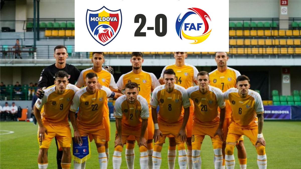 MoldavieFR's tweet photo. ⏱️ C'EST TERMINE ! VICTOIRE FACE A L'ANDORRE (2-0) ! 💛🤍✅
⚽️ Ionita
⚽️ Cojocaru
On fait la passe de 2 dans cette phase de Ligue des Nations. RDV dimanche à Malte pour notre prochain match ! ⚔️
#MDAAND https://t.co/XmpzMXzWa9