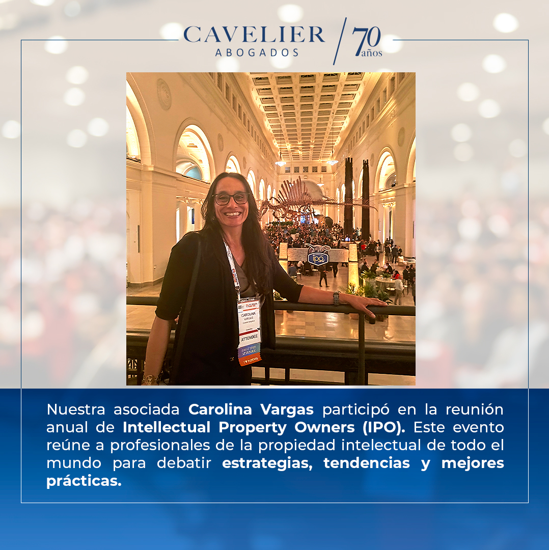 #IPO || Nuestra asociada Carolina Vargas participó en la reunión anual de Intellectual Property Owners (IPO). Este evento reúne a profesionales de la propiedad intelectual de todo el mundo para debatir estrategias, tendencias y mejores prácticas en el sector.