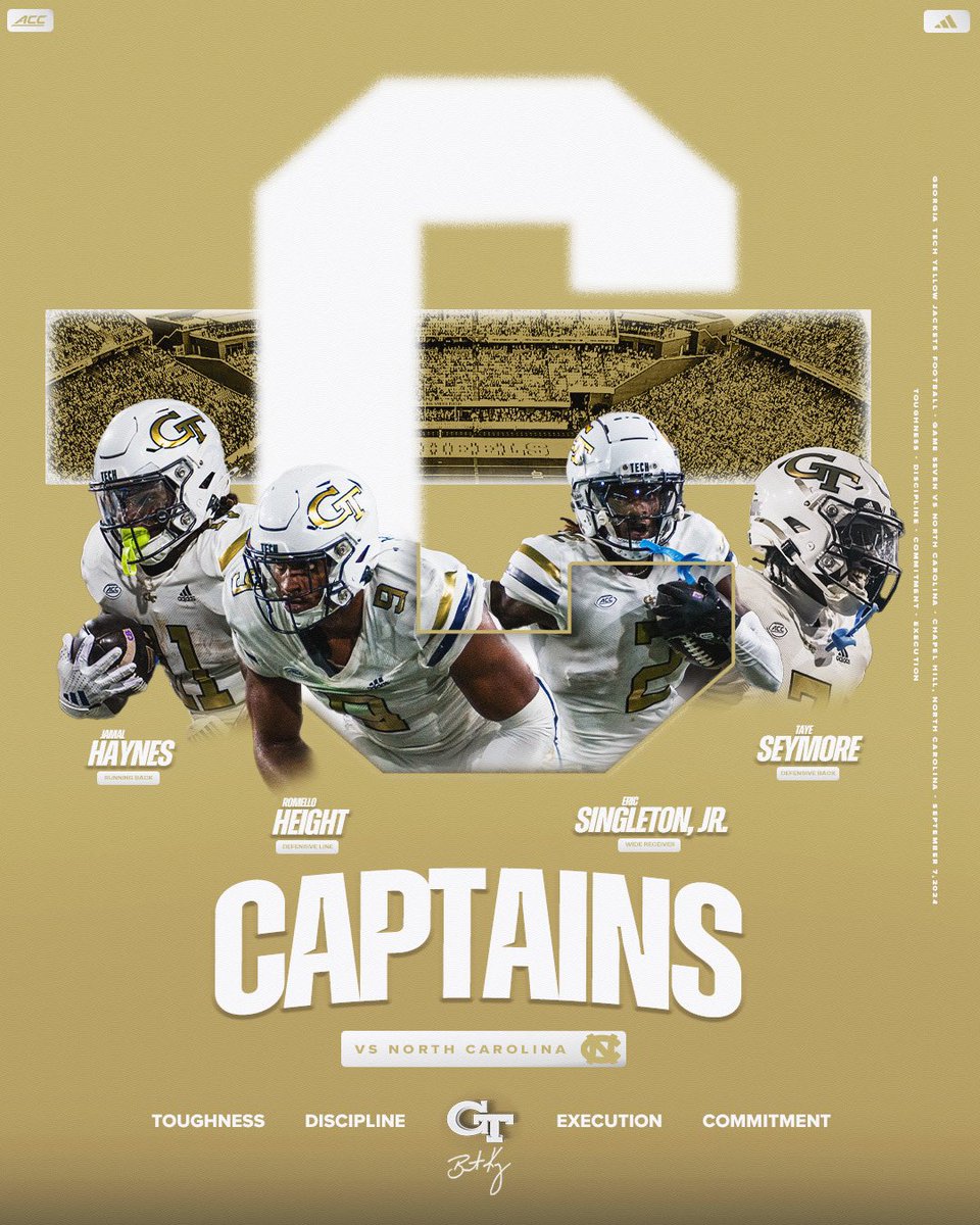 Georgia Tech Football (@georgiatechfb) on Twitter photo Our ππππππππ vs. UNC π«‘
<a href="/Jamalhaynes16/">J ΒΉ</a>
<a href="/height_romello/">Thechosen1οΈβ£</a>
<a href="/EricSingletonJ2/">Eric Singleton Jr.</a>
<a href="/Only1Tayye/">Taye Seymore</a>
#StingEm π Our ππππππππ vs. UNC π«‘
<a href="/Jamalhaynes16/">J ΒΉ</a>
<a href="/height_romello/">Thechosen1οΈβ£</a>
<a href="/EricSingletonJ2/">Eric Singleton Jr.</a>
<a href="/Only1Tayye/">Taye Seymore</a>
#StingEm π