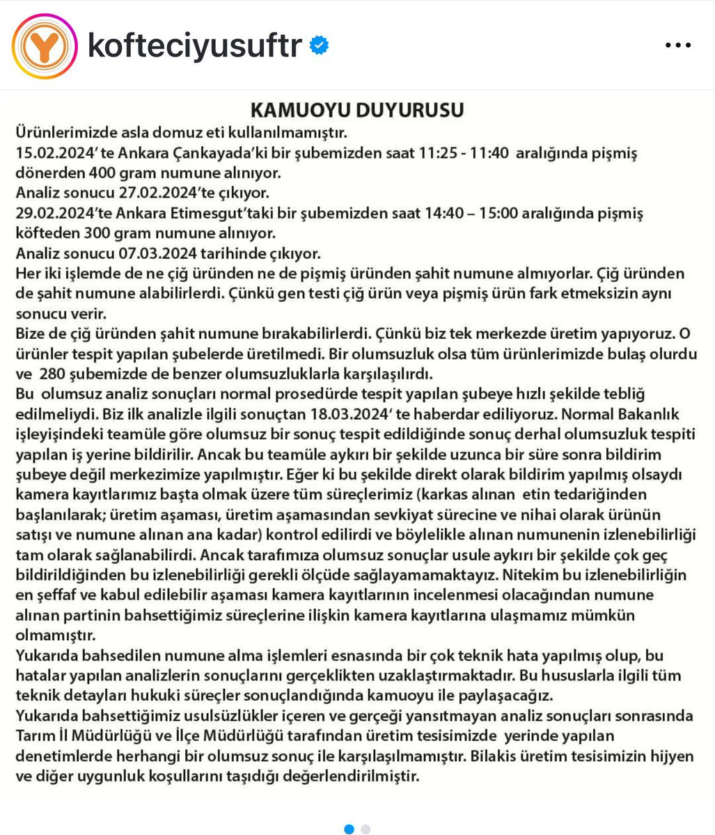 fatihisik0404's tweet photo. Her Fırsata Köfteci Yusuf’ta yemek yerim.
Çok beğendiğim bir mekan ,kendisinden beklenen açıklamayı geçte olsa yapmıştır.
Lakin halla akılarda sorular vardır.
Devletimizin kurumları citti çalışma yapmıştır.
Ama halla ortada yanlış bir anlaşılma olduğunu düşünüyoru. 
#Köfteciyusuf https://t.co/AyhcS9eBsQ