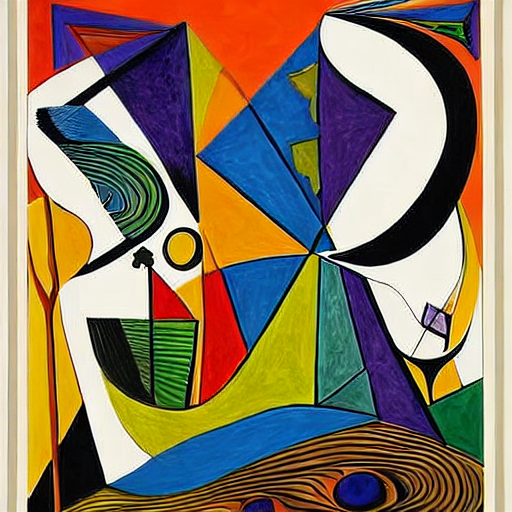 one_image_a_day's tweet image. #AbstractHarmony #SurrealRhythm #CubistComposition