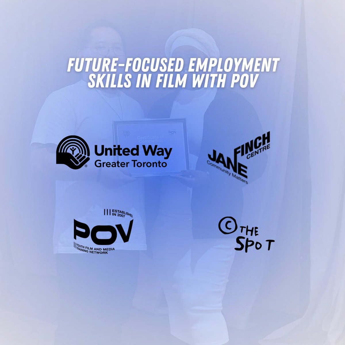 Congrats to the graduating Future Focus cohort of 2024!

Our youth centre, The Spot, in collaboration with <a href="/povfilm/">POV Film</a> and the <a href="/UWGreaterTO/">United Way Greater Toronto</a>  led the Future Focus program, dedicated to connecting youth from Jane-Finch to valuable training in the film and television industry🎥