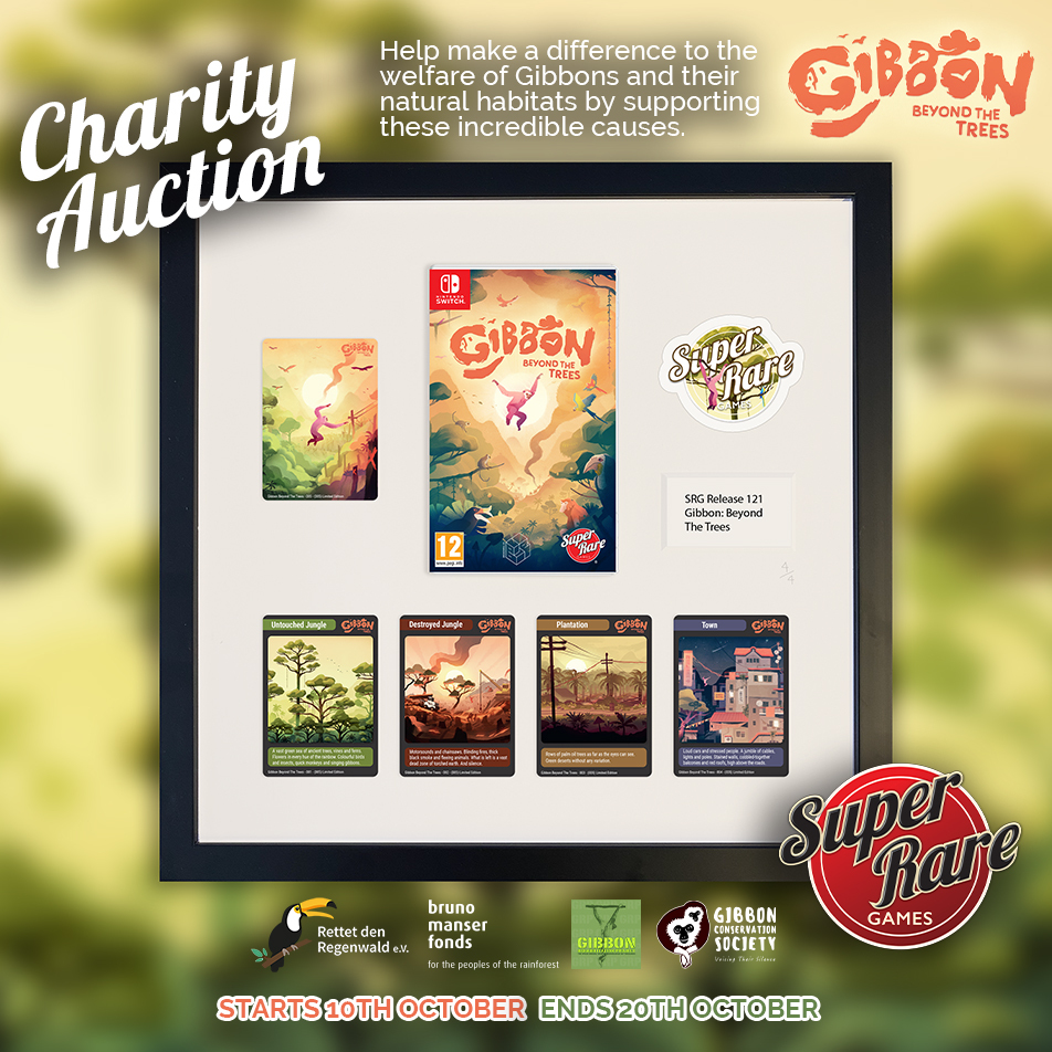 Super Rare Games (@superraregames) on Twitter photo Our Charity Auction is live NOW! 🌟
The 2 highest bidders will win an incredibly rare Gibbon plaque! 🐒
All proceeds will go to the 4 wonderful charities linked with the game! Auction links below 👇 Our Charity Auction is live NOW! 🌟
The 2 highest bidders will win an incredibly rare Gibbon plaque! 🐒
All proceeds will go to the 4 wonderful charities linked with the game! Auction links below 👇