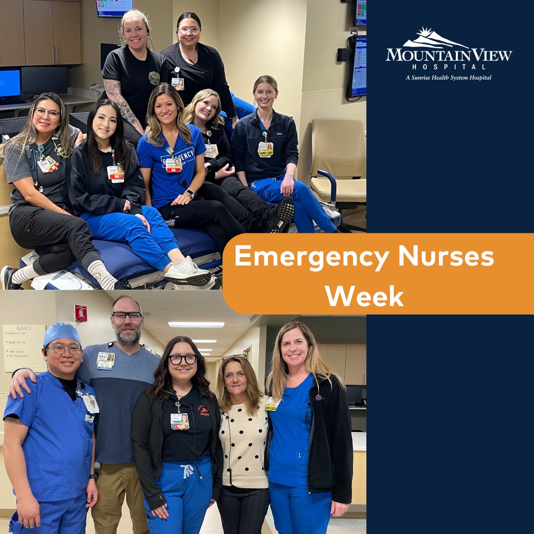 During Emergency Nurses Week, MountainView Hospital celebrates and thanks all the emergency room nurses at our hospital and across <a href="/HCA/">HCA</a> Healthcare for their hard work, dedication and service to their patients and community.

#PositiveImpact #HCANursing #ENWeek