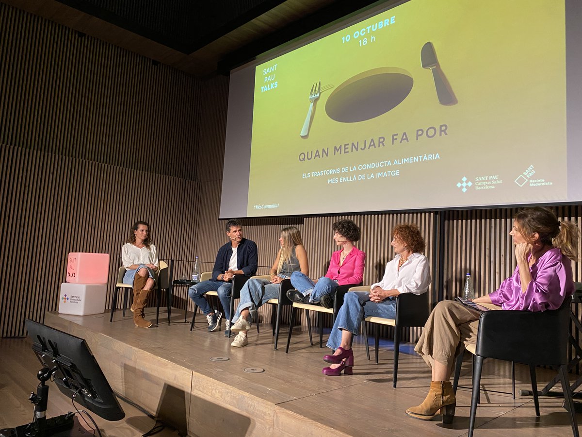 Sant Pau - Campus Salut Barcelona (@hospitalsantpau) on Twitter photo <a href="/N_CardonerMD/">Narcis Cardoner MD</a> <a href="/Cris_Puig/">Cris Puig</a> <a href="/criville_alex/">Alex criville</a> <a href="/pvallsb/">paula valls</a> Àlex Crivillé, pare de Maria Crivillé: “Quan la psicòloga ens va donar el diagnòstic de TCA, no entenia res. No sabia el que era un TCA. I llavors vaig començar a preguntar-me si havíem fet alguna cosa malament”.
#SantPauTalks #MésComunitat <a href="/N_CardonerMD/">Narcis Cardoner MD</a> <a href="/Cris_Puig/">Cris Puig</a> <a href="/criville_alex/">Alex criville</a> <a href="/pvallsb/">paula valls</a> Àlex Crivillé, pare de Maria Crivillé: “Quan la psicòloga ens va donar el diagnòstic de TCA, no entenia res. No sabia el que era un TCA. I llavors vaig començar a preguntar-me si havíem fet alguna cosa malament”.
#SantPauTalks #MésComunitat