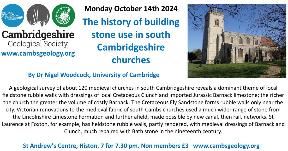 Cambridgeshire Geological Society (@cambsgeology) on Twitter photo 
