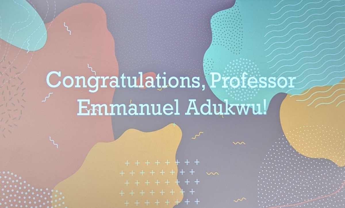 ndosie's tweet image. Celebrating the incredible impact of Prof. Emmanuel Adukwu on students, colleagues, and our community.