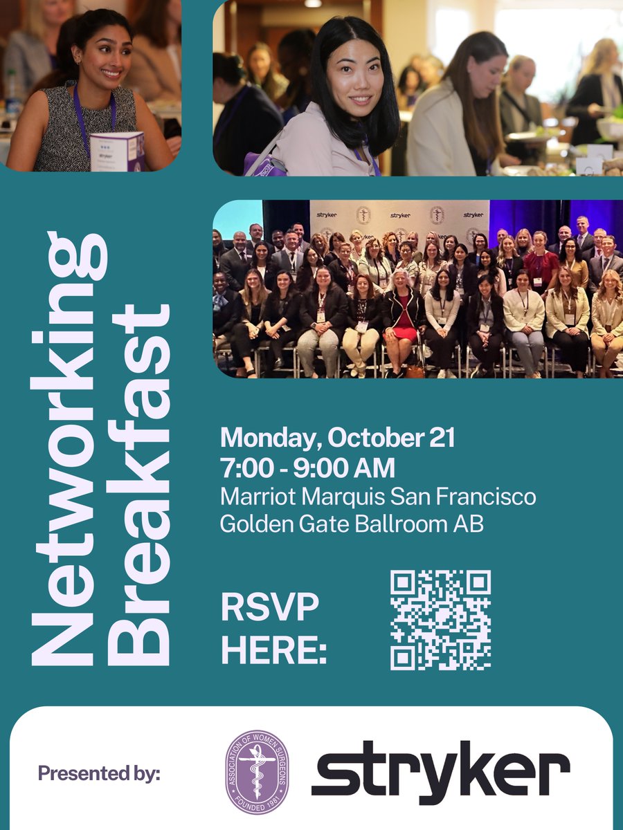 Camila Guetter, MD MPH (@camila_guetter) on Twitter photo If you are attending the AWS/ACS conferences this month, don't forget to sign up to attend the <a href="/WomenSurgeons/">WomenSurgeons</a> Networking Breakfast! Always a highlight at every annual conference! If you are attending the AWS/ACS conferences this month, don't forget to sign up to attend the <a href="/WomenSurgeons/">WomenSurgeons</a> Networking Breakfast! Always a highlight at every annual conference!