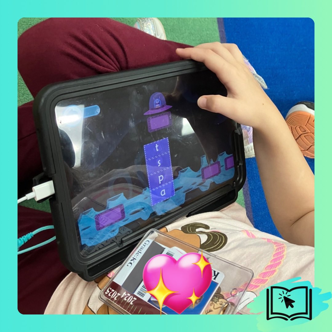 Kindergartners in <a href="/claudia_zubia/">Claudia Zubia</a>’s class at <a href="/HayesHawks/">Jeanette Hayes Elem</a> are practicing their early literacy skills with <a href="/TeachMonsters/">Teach Your Monster</a>!📚 #KISDelemtech