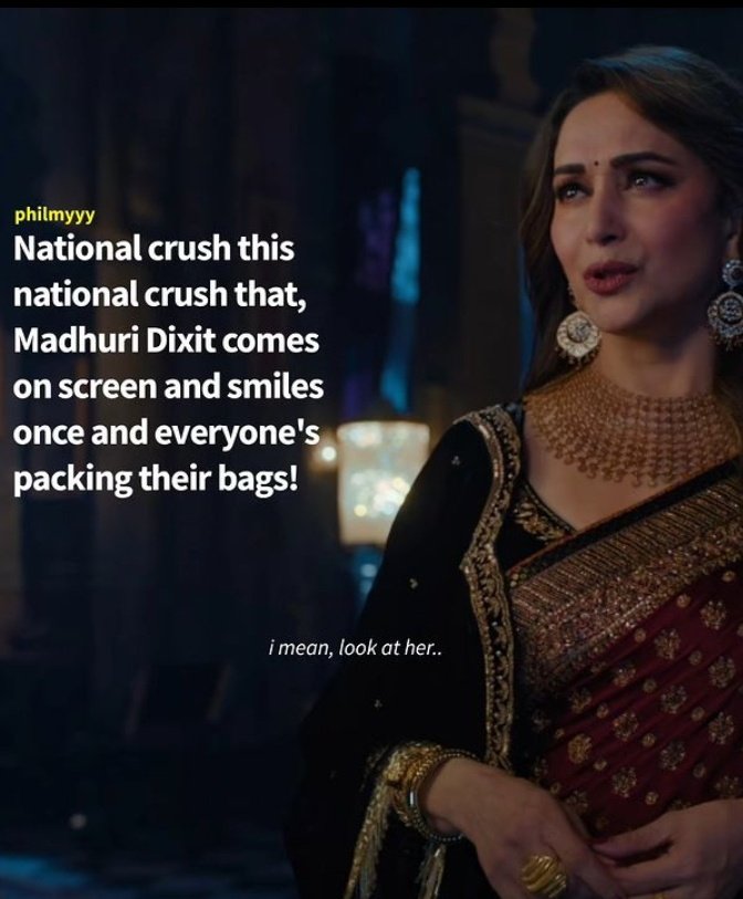 ItsMadhuriMania's tweet photo. This post i love the most...@MadhuriDixit Slayying in every possible way okay samajh lo ye baat #MadhuriDixit #BhoolBhulaiyaa3Trailer https://t.co/UDR9qNYN7K