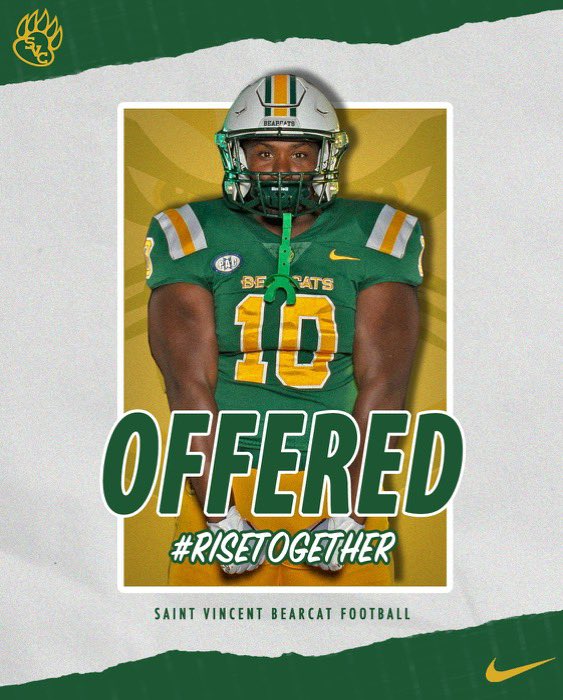 Elijah Cooper (@elicoop10) on Twitter photo Blessed to announce to receive my second offer from Saint Vincent! Thank you <a href="/CoachJohnstonOL/">Chace Johnston</a> <a href="/CoachJB1968/">CoachJB John Bell</a> <a href="/CoachSmetanka/">Aaron Smetanka</a> for this amazing opportunity!
<a href="/MRittCGS/">Mike Rittelmann</a> <a href="/WesternBeaverFB/">Western Beaver Football</a> Blessed to announce to receive my second offer from Saint Vincent! Thank you <a href="/CoachJohnstonOL/">Chace Johnston</a> <a href="/CoachJB1968/">CoachJB John Bell</a> <a href="/CoachSmetanka/">Aaron Smetanka</a> for this amazing opportunity!
<a href="/MRittCGS/">Mike Rittelmann</a> <a href="/WesternBeaverFB/">Western Beaver Football</a>