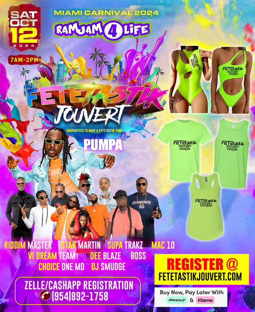 Saturday it’s FeteTastik &amp; <a href="/Saarjent_PUMPA/">IAMPUMPA</a>. Tune into <a href="/selectabigbeast/">Selector Big BEAST</a> to WIN a ticket on the ViVid Streaming App. Click on the drop down menu in the top left corner select SONG REQUEST, type in your name, #, email address &amp; #JouvertFeteTastik &amp; a ticket could be yours.