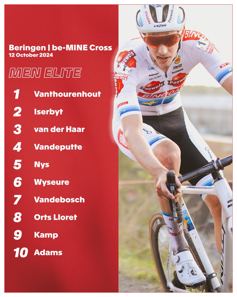Exact_Cross's tweet image. Not the starting line-up of our Belgians tonight, but the first ten names per category on the starting list for the Exact Cross Saturday in Beringen. 😏🤘🏻 #ITABEL #ExactCross #CX