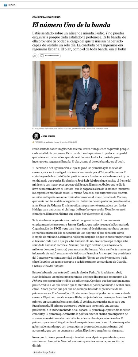 Y ahora, qué se puede inventar el Sr. Sánchez?
