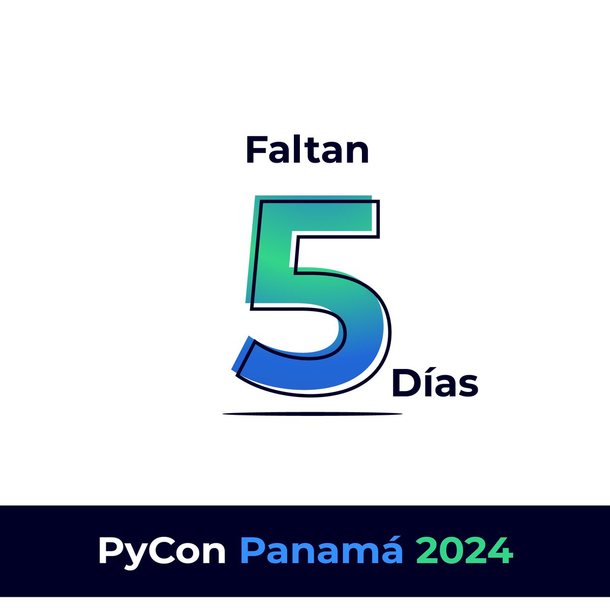 PythonPanama's tweet image. ¡Faltan 5 días para PyCon Panamá 2024! 🎉🐍

Asegúrate de registrarte en nuestra página web 👉 [pycon.pa] 🖱️ ¡no te quedes por fuera! ⏳✨

#CuentaRegresiva #PyConPA  #RegístrateHoy #Tech #conference #Panama