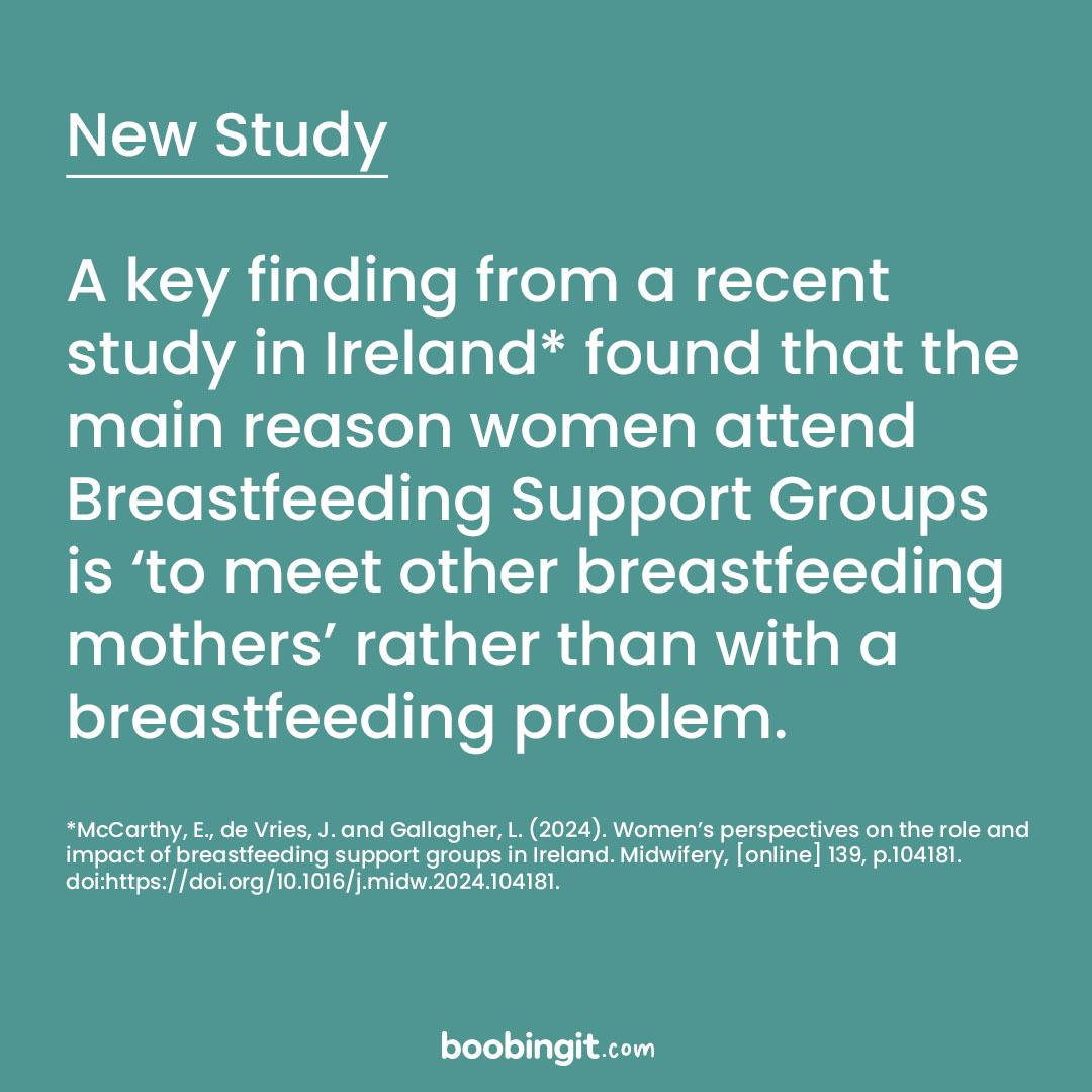 boobingit (@boobingit) on Twitter photo A recent study from <a href="/TCD_SNM/">School of Nursing & Midwifery, TCD</a> has found that Breastfeeding Support Groups provide connection and social support to breastfeeding mothers in Ireland.
boobingit.com/breastfeeding-…
#BreastfeedingSupport #Ireland A recent study from <a href="/TCD_SNM/">School of Nursing & Midwifery, TCD</a> has found that Breastfeeding Support Groups provide connection and social support to breastfeeding mothers in Ireland.
boobingit.com/breastfeeding-…
#BreastfeedingSupport #Ireland