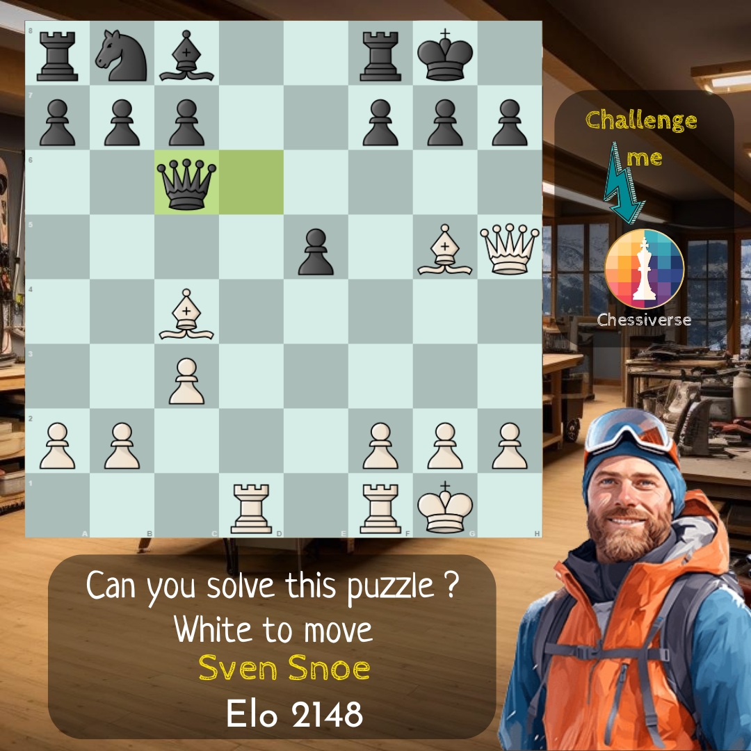 Chessiversegame's tweet image. ⚡ Can You Outsmart This Chess Puzzle and Seize Victory? ⚡

The game hangs in the balance! ⏳ Can you find the best move to secure your win? 🏆
#chessiverse #chesspuzzle #Chess