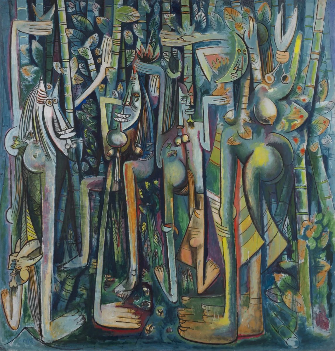 ヴィフレド・ラム （Wifredo Lam、1902-1982） 『ジャングル』 （The
