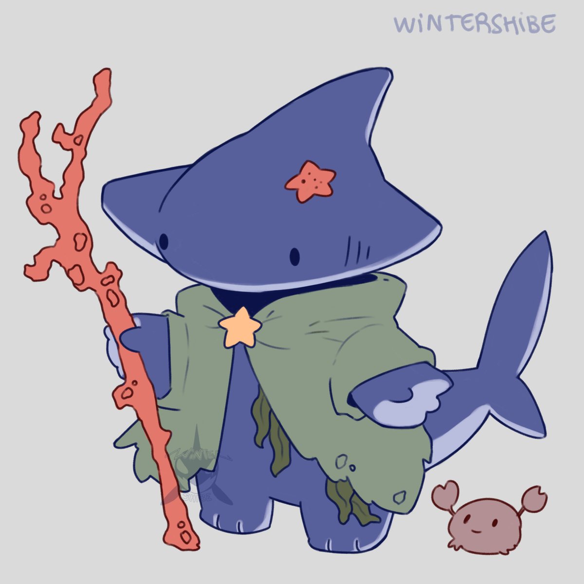 Today's shark, Druid! 🌿🪸🍃🦈

#Sharktober2024 #Sharktober