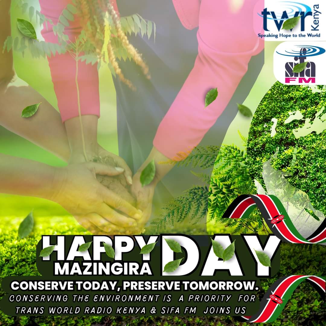 Conserving the environment today, is preserving it for tomorrow. TWR K- Trans World Radio Kenya  and SIFA FM stations has prioritized environmental conversations efforts through radio programs, partnering with conservationists, engaging in directly in conservation activities