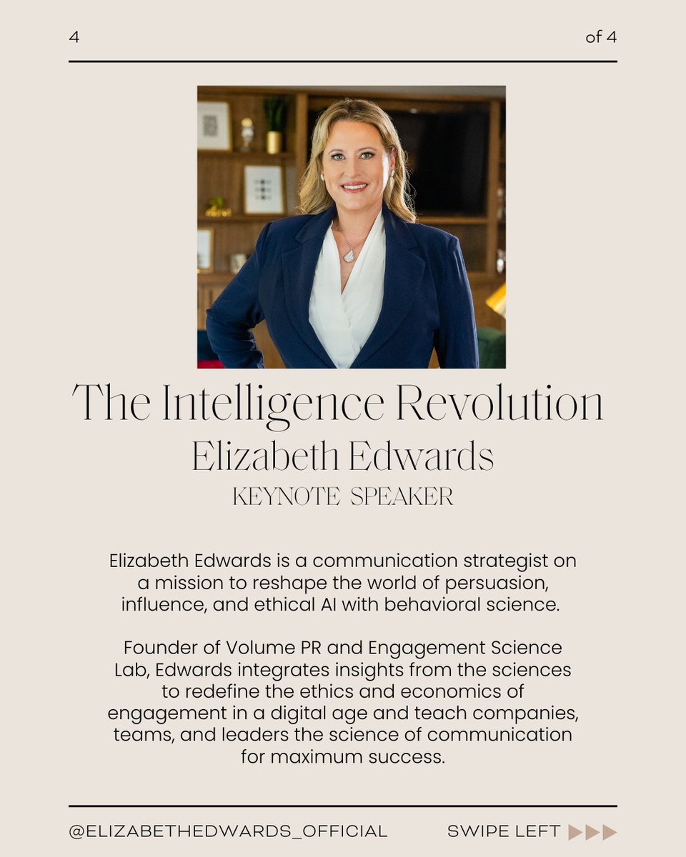 Unlock the power of #EthicalAI in business 🚀 Elizabeth Edwards, AI Keynote Speaker &amp; Comms Ethics Strategist, reveals how to leverage AI for growth while maintaining integrity. Learn to lead in the AI era. #AI #marketing #AIForBusiness #AIEthics #keynotespeaker #aitraining