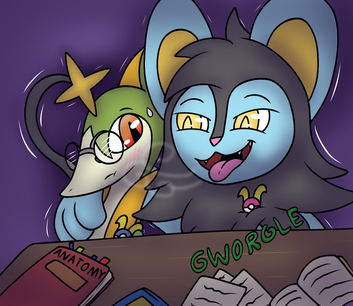 Day 10: Book
“Come on, you’ve been in here reading all day. When you could be really learning every little thing about my digestive system~ Or, you’ll save me the trouble of finding another gut-stuffer like you~ You want me to churn you down, Snack~ Just butt pudge… *forever~!*”