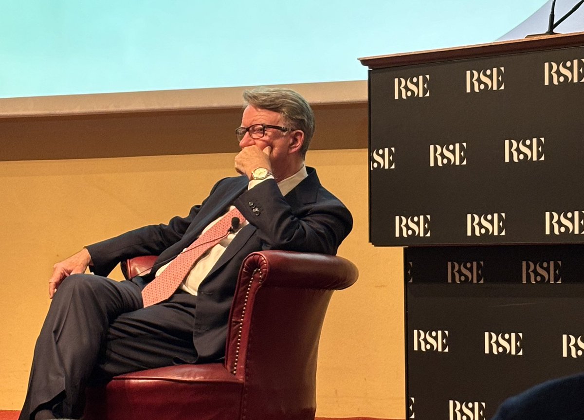 DalgetySusan's tweet photo. A very thoughtful, at times mischievous  but always expert, lecture by Peter Mandelson on how to create a high investment economy which works for all. Thanks to @reformscotland and @LordMcConnell for hosting. https://t.co/WvQoCHG0sY
