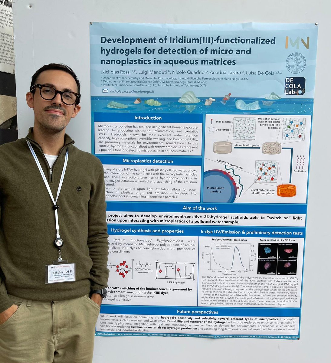 ✨️🎉🧨Our group members Daria Di Prisco, Marina Della Giustina and @nichhreed Nicholas Rossi presenting their work at the #nanomedicineschool in Firenze✨️✨️✨️