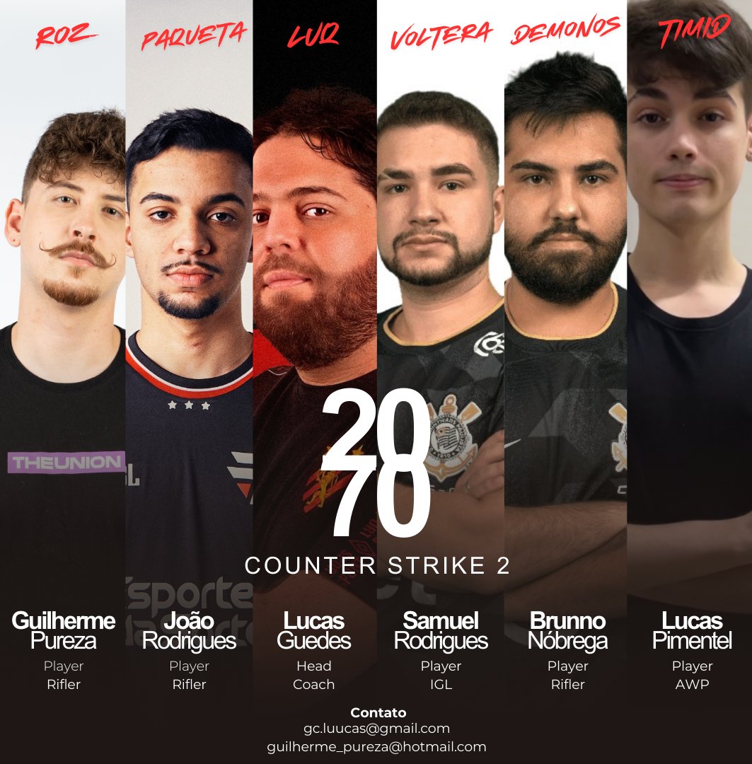 Salve, rapaziada. Estamos em busca de uma organização pra representar e postando aqui também porque tava off à época em que nos juntamos! &lt;3 Temos vagas em alguns dos principais campeonatos da região LATAM
RT = god
contato: dm ou gc.luucas@gmail.com
nossa lineup é composta por: