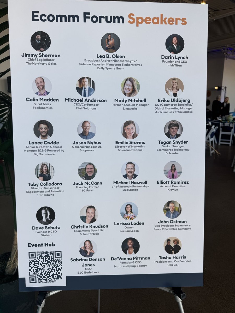 Fired up to be a part of the twin cities Ecom community!l today in Minneapolis! Thank you  ⁦<a href="/irish_titan/">Irish Titan</a> for fueling the ecosystem! ⁩ ⁦<a href="/shopware/">Shopware</a>⁩ ⁦<a href="/Shopify/">Shopify</a>⁩ ⁦<a href="/BigCommerce/">BigCommerce</a>⁩ ⁦<a href="/avalara/">Avalara</a>⁩ ⁦<a href="/klaviyo/">Klaviyo</a>⁩ and all the other great sponsors!