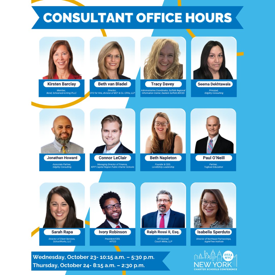 Consultant Office Hours at #NYCSC2024 give attendees the opportunity to have one-on-one sessions with experts. Check out all of the professionals participating &amp; book your session with them today directly on our conference app, which you can download here: hubs.la/Q02SF2XH0