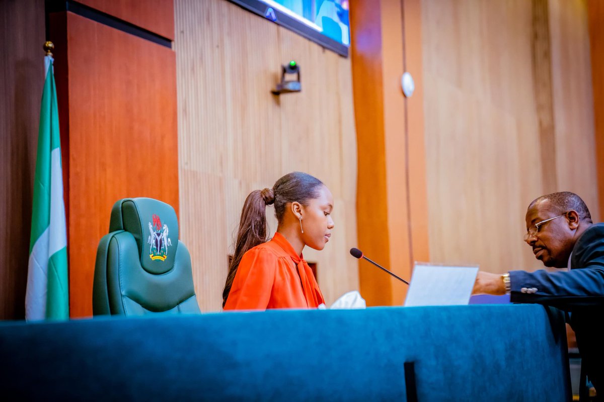 Speaker_Abbas's tweet photo. Today, history was made on the floor of the House of Representatives when I symbolically allowed a 16-year-old advocate, Ms. Isabel Anani, to preside over the plenary session, enabling her to conduct the session, the first of its kind in the history of the House of Representatives.

It is part of the celebration for this year's International Day for the Girl Child. Women's inclusion and participation in governance is at the heart of the 10th House Legislative Agenda.

Before yielding my seat, I shared a message of hope with the House: Honourable Members, on this October 10th, we stand in solidarity with the global community, recognizing the challenges girls face while honouring their resilience, creativity, and capacity to shape a brighter, more equitable world.

The House is delighted to introduce Ms Isabel Anani, our 'Speaker for the Day,' an exceptional young leader and dedicated champion of girls' empowerment. 

As a pioneering voice on Nigeria's Technical Working Group for Adolescent Health and Wellbeing and UNICEF Young Influencer, Isabel's passion ignites positive change. Selected through a rigorous nationwide search, Isabel's leadership exemplifies the power of youth. 

As she shadows the Rt. Hon. Speaker today, her remarkable journey will undoubtedly inspire. Let us recognize Isabel's achievement and celebrate the unwavering spirit of Nigerian girls who courageously pursue their dreams despite adversity.

It is our way of encouraging tomorrow's leaders. I believe the young ones need mentoring as they prepare to take the mantle of leadership from my generation.