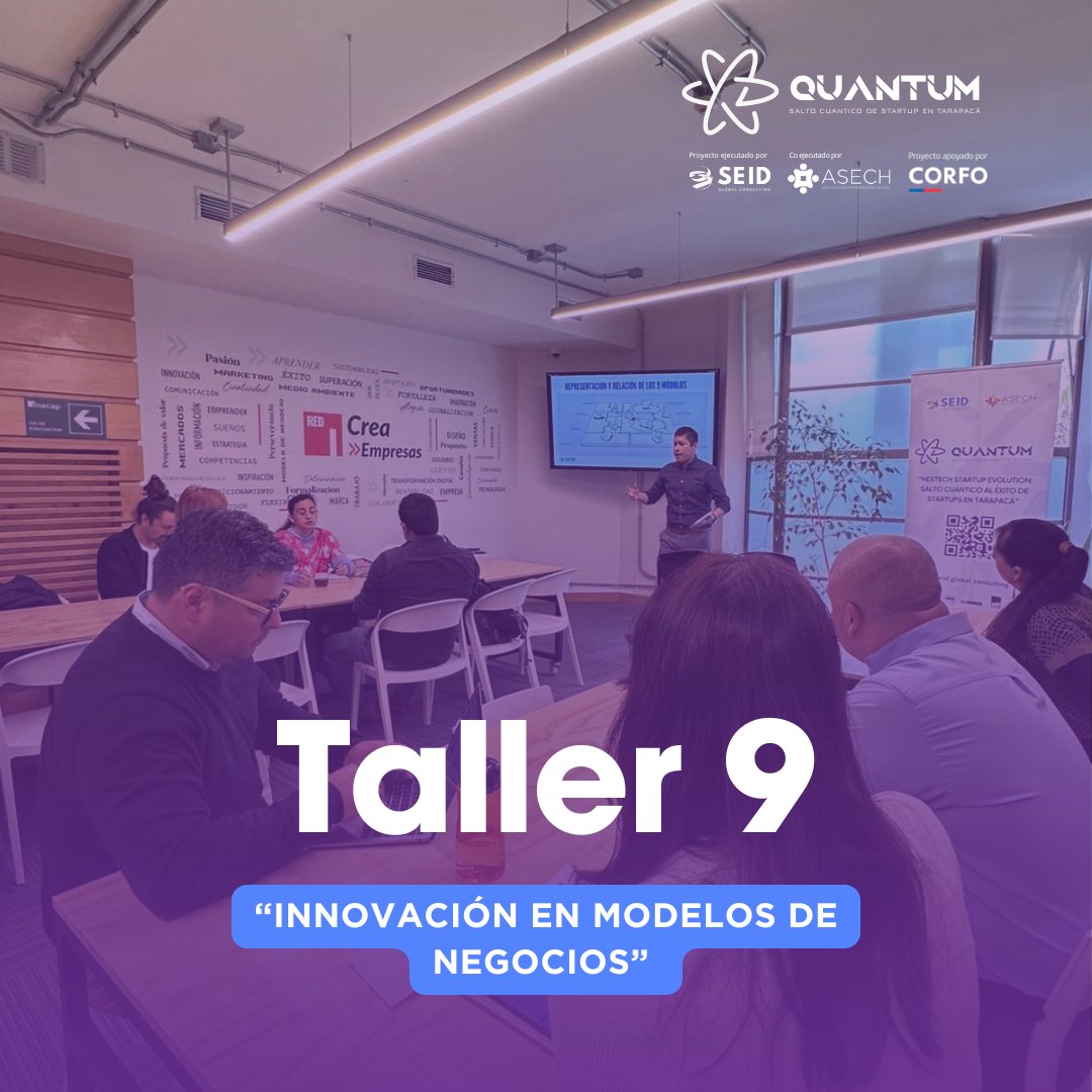 Seidgc's tweet photo. 🚀 ¡Hoy en Quantum! Novena jornada enfocada en la innovación de modelos de negocio. 💡 Emprendedores reinventando sus estrategias con las últimas tendencias tecnológicas. Tarapacá sigue liderando en innovación y crecimiento. 🌱🔗
#viralizaquantum #iquique #corfo 
@CorfoTarapaca https://t.co/gJdfnQ3UBB