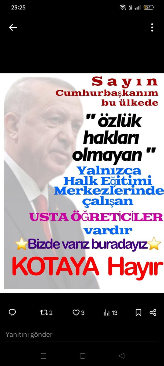 🔊HAYAT BOYU 90.000 HAYAT SÖNDÜRDÜ

<a href="/RTErdogan/">Recep Tayyip Erdoğan</a> 
<a href="/Yusuf__Tekin/">Yusuf Tekin</a> 
<a href="/mebhbogm/">MEB Hayat Boyu Öğrenme Genel Müdürlüğü</a> 
<a href="/TBMMresmi/">TBMM</a> 
<a href="/TBMMGenelKurulu/">TBMM Genel Kurulu</a> 
<a href="/cengizmete/">Cengiz Mete</a> 
<a href="/CelileErenOKTEN/">Celile Eren ÖKTEN</a> 
<a href="/tcbestepe/">T.C. Cumhurbaşkanlığı</a> 
<a href="/cbsbb/">T.C. Cumhurbaşkanlığı Strateji ve Bütçe Başkanlığı</a>
<a href="/MeclisinSesi6/">Meclisin sesi 🏛️</a>
<a href="/Yusuf__Tekin/">Yusuf Tekin</a> 
<a href="/mebhbogm/">MEB Hayat Boyu Öğrenme Genel Müdürlüğü</a> 
<a href="/cengizmete/">Cengiz Mete</a> 
<a href="/CelileErenOKTEN/">Celile Eren ÖKTEN</a>
#UstaöğreticilerSusmayacak
HAYAT BOYU
