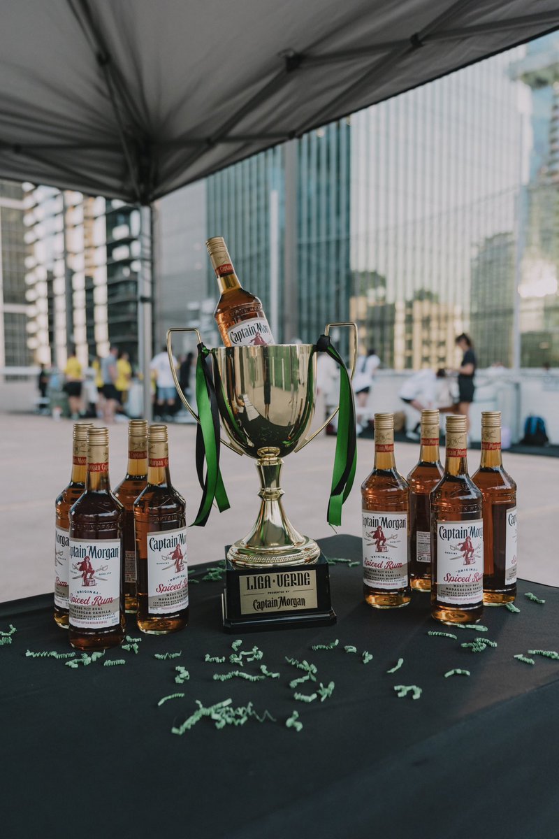 AustinFC's tweet photo. Took the game to the rooftops. 🏙️
 
Congratulations to @LosVerdesATX for winning this year's edition of Liga Verde, presented by @CaptainMorganUS! https://t.co/7uTVMvR0p6