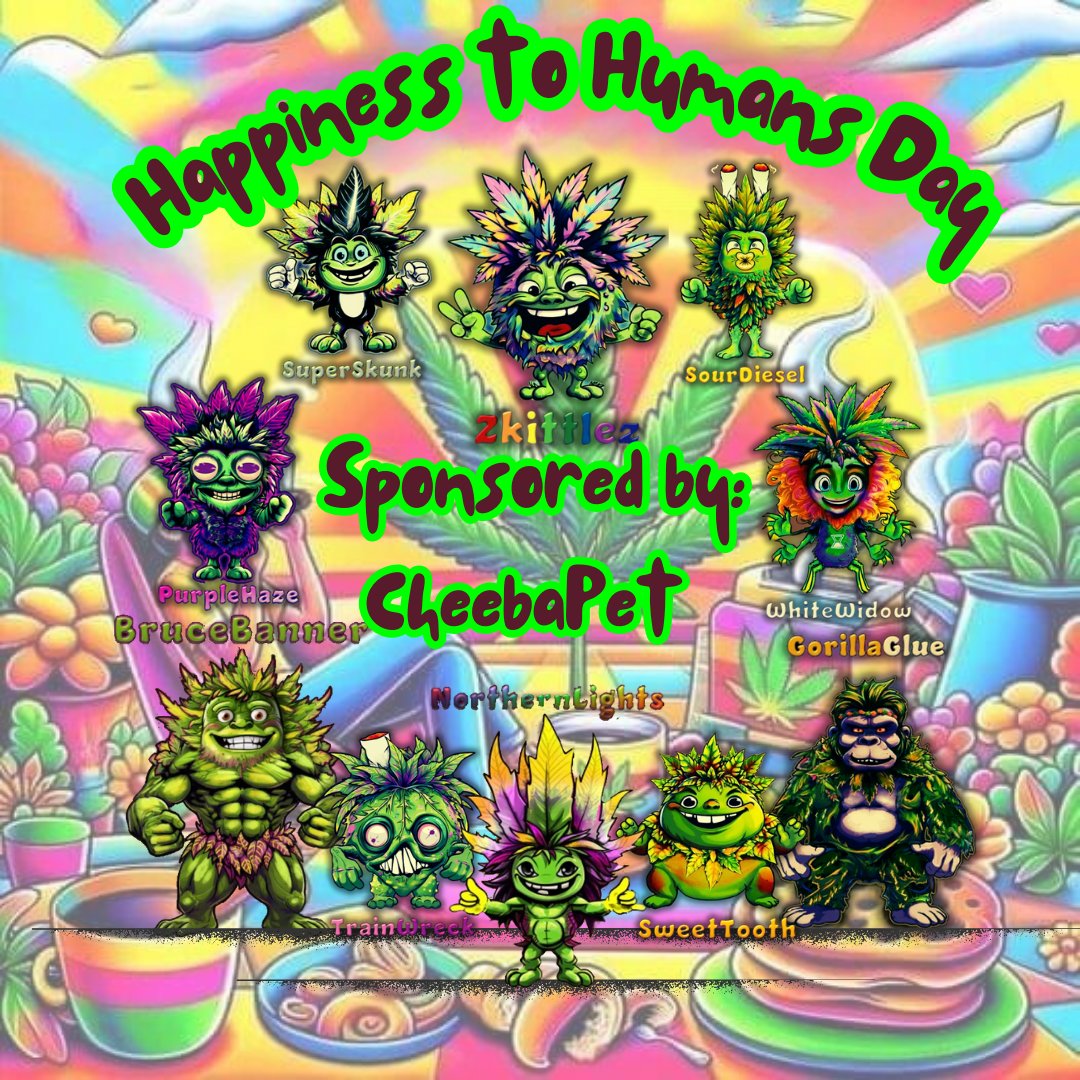 Qu33nHarl3y_333's tweet image. Shoutout to @CheebaPet and the entire #CheebaTribe for an amazing turnout so far at the 1st annual Happiness to Humans Day! 🌱💚 Streaming LIVE on X, YouTube, &amp;amp; Twitch! 🌍✨

#HappinesstoHumans #CheebaPet #StonerFam