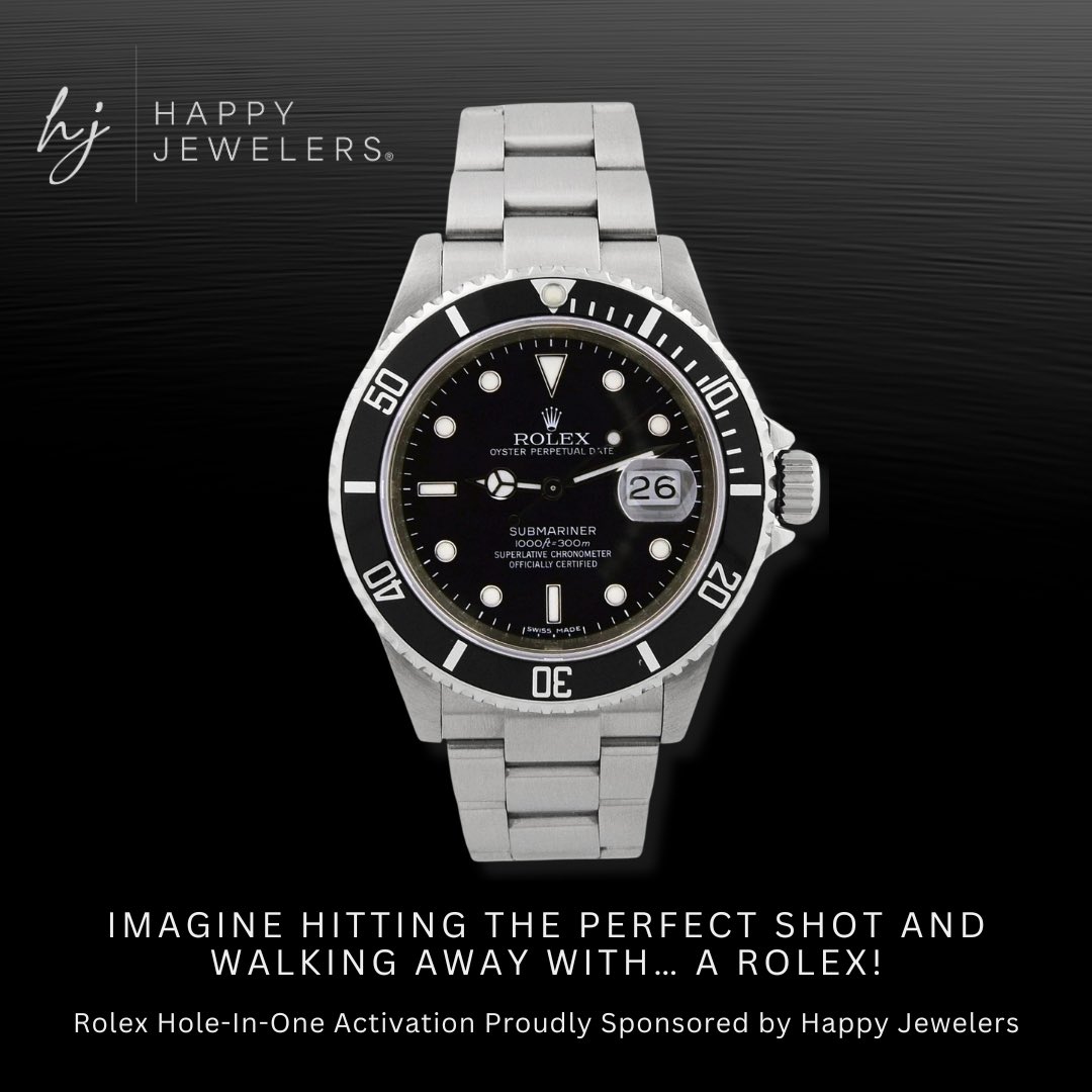 You sink the perfect shot and walk away with... a Rolex! ⛳️🏆 Rolex Hole-in-One Activation proudly sponsored by Happy Jewelers. Join us for the inaugural TSF Golf Tournament on November 4th at 9 AM. Don't miss out—register by 10/14! 

Register Here: tylerskaggsfoundation.org/tsf-golf-tourn…